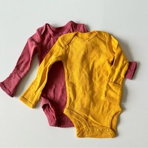 Carters 2pc. Girls Long Sleeve Tops Newborn